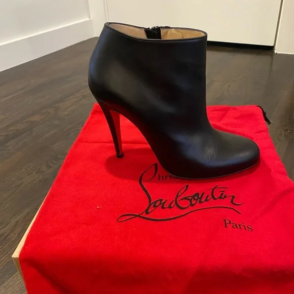 Christian Louboutin Belle100 black bootie size 38 - Picture 5 of 9